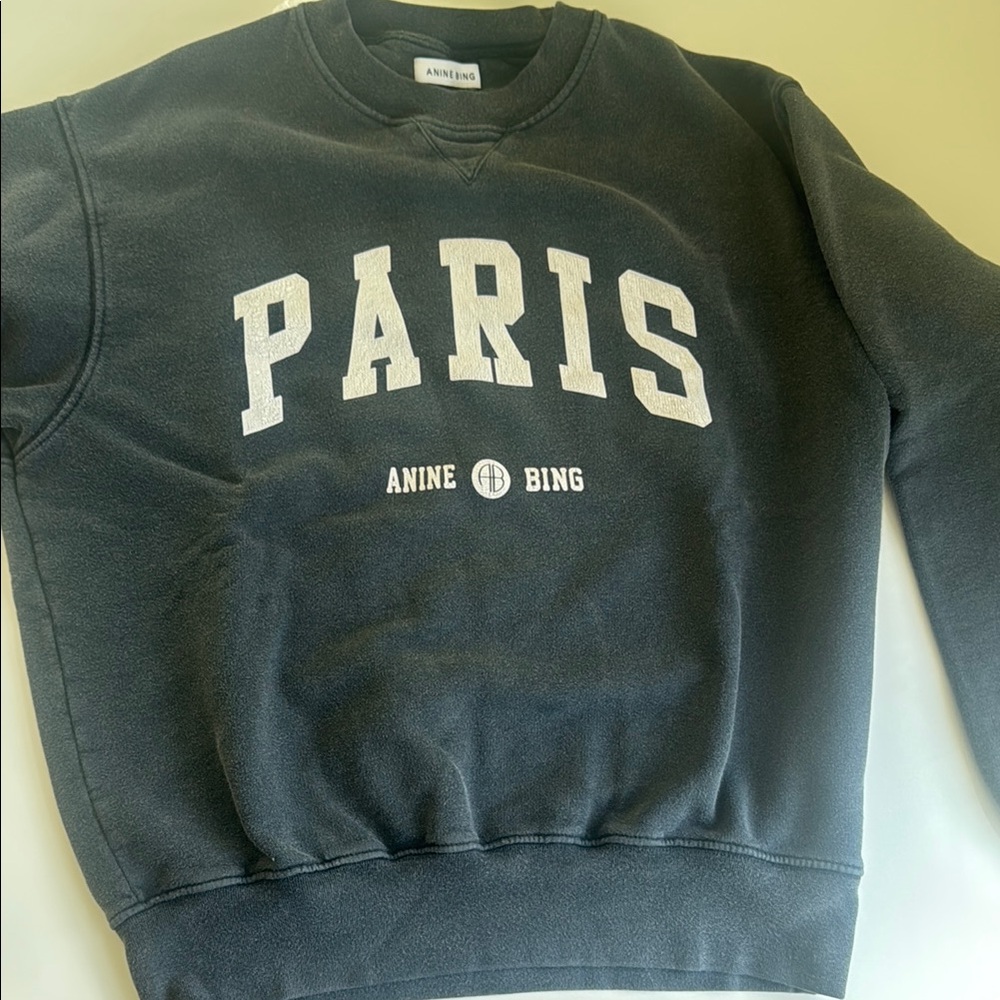 Anine Bing Black Crewneck Sweater